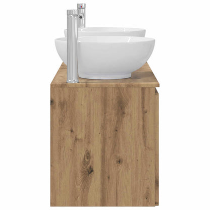 vidaXL Bathroom Cabinet Set 3 pcs Artisan Oak 49.5 x 44.5 x 65 cm