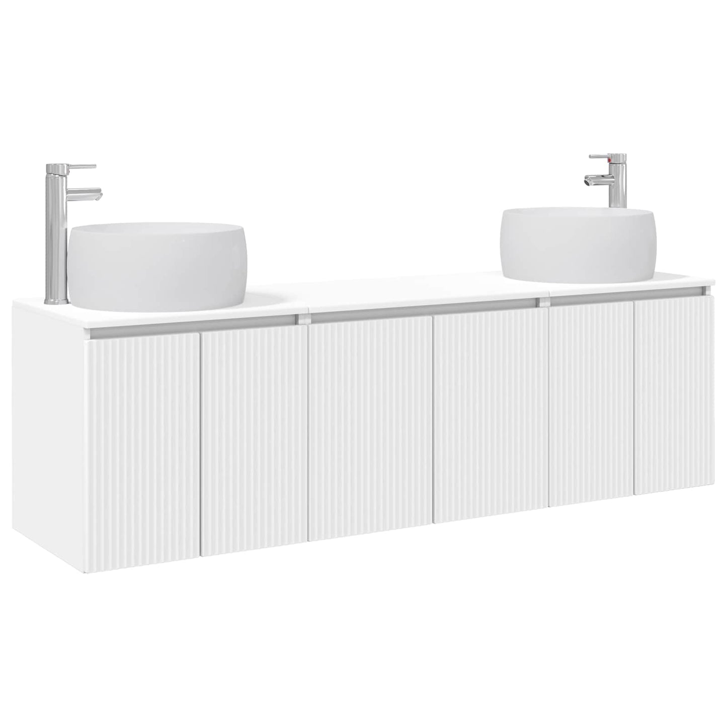 vidaXL Bathroom Cabinet Set 3 pcs White 49.5 x 44.5 x 66 cm