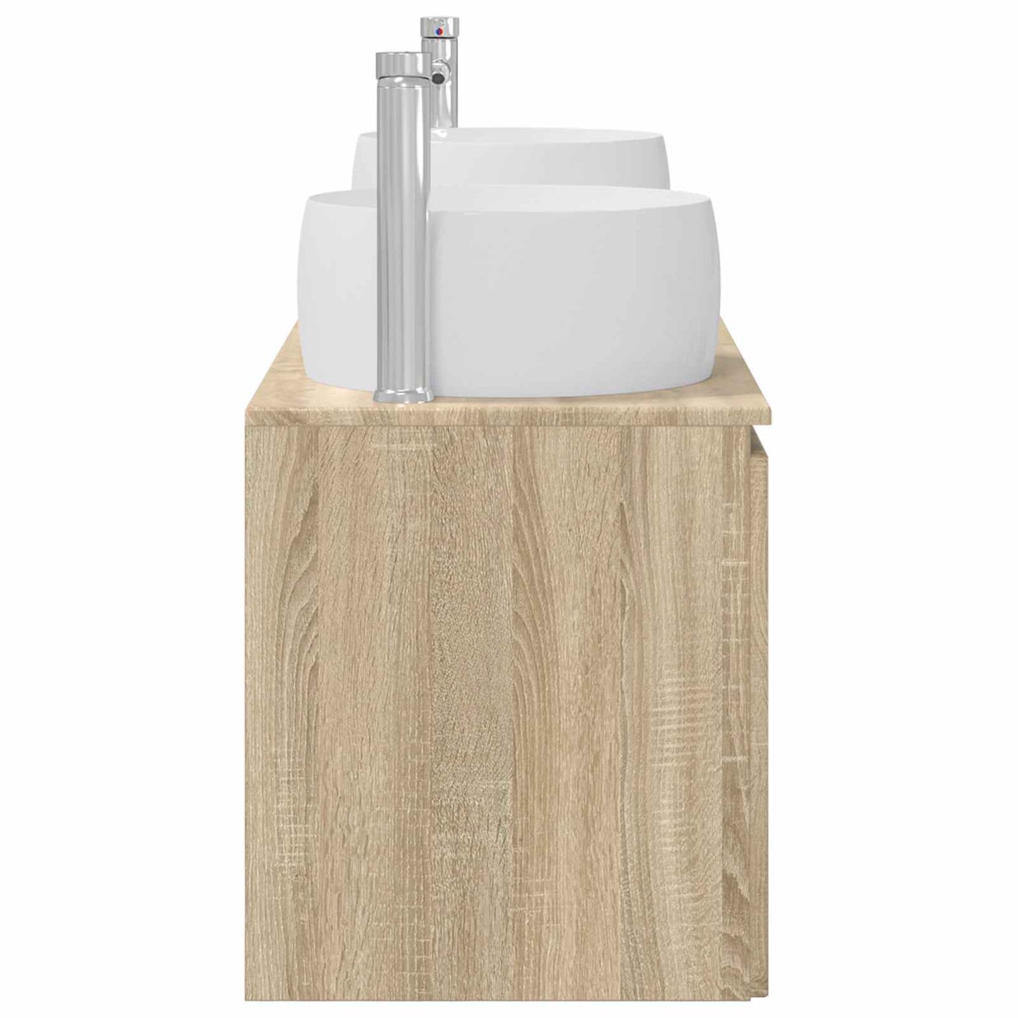 vidaXL Bathroom Cabinet Set 3 pcs Sonoma Oak 49.5 x 44.5 x 66 cm