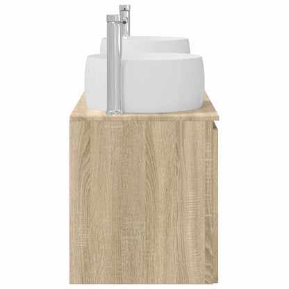 vidaXL Bathroom Cabinet Set 3 pcs Sonoma Oak 49.5 x 44.5 x 66 cm