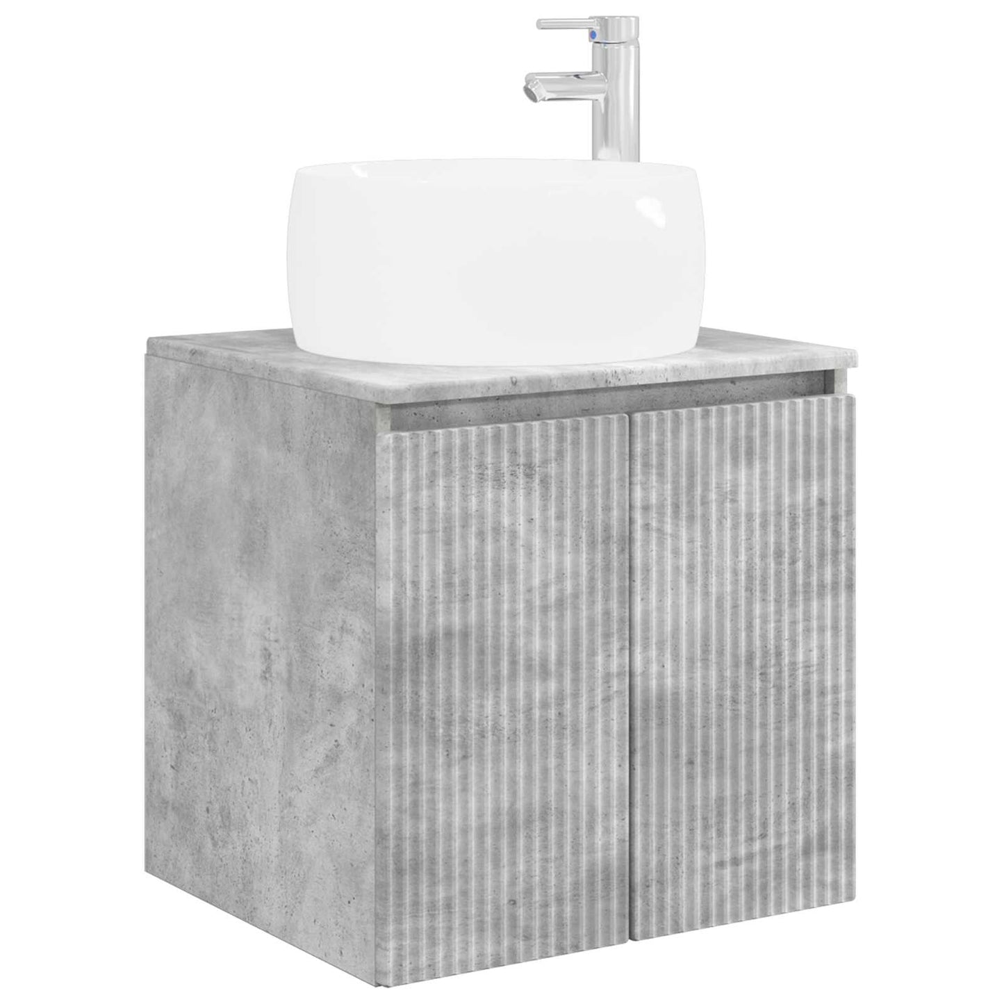 vidaXL Bathroom Cabinet Set 3 pcs Concrete Grey 49.5 x 44.5 x 66 cm