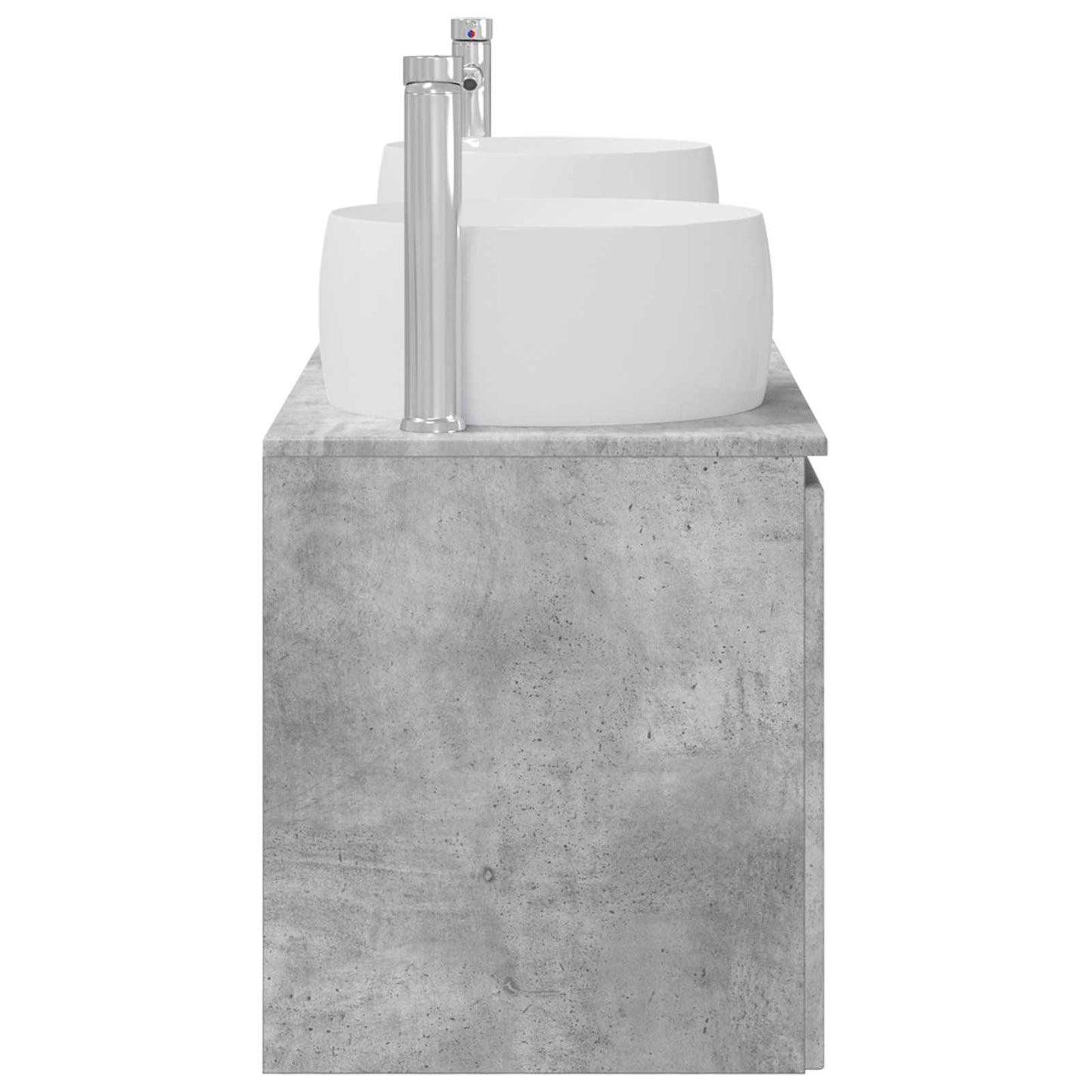 vidaXL Bathroom Cabinet Set 3 pcs Concrete Grey 49.5 x 44.5 x 66 cm