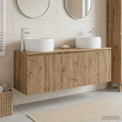 vidaXL Bathroom Cabinet Set 3 pcs Artisan Oak 49.5 x 44.5 x 66 cm