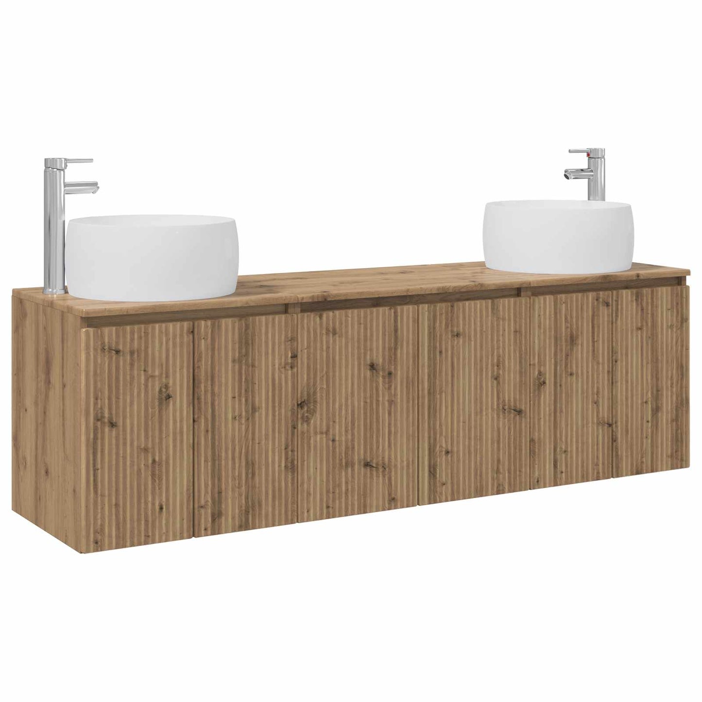 vidaXL Bathroom Cabinet Set 3 pcs Artisan Oak 49.5 x 44.5 x 66 cm