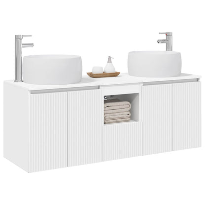 vidaXL Bathroom Cabinet Set 3 pcs White 49.5 x 44.5 x 66 cm