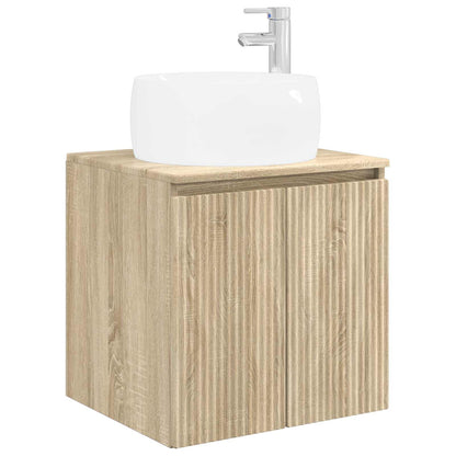 vidaXL Bathroom Cabinet Set 3 pcs Sonoma Oak 49.5 x 44.5 x 66 cm