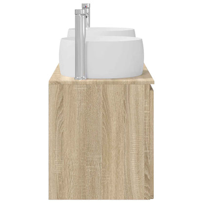 vidaXL Bathroom Cabinet Set 3 pcs Sonoma Oak 49.5 x 44.5 x 66 cm