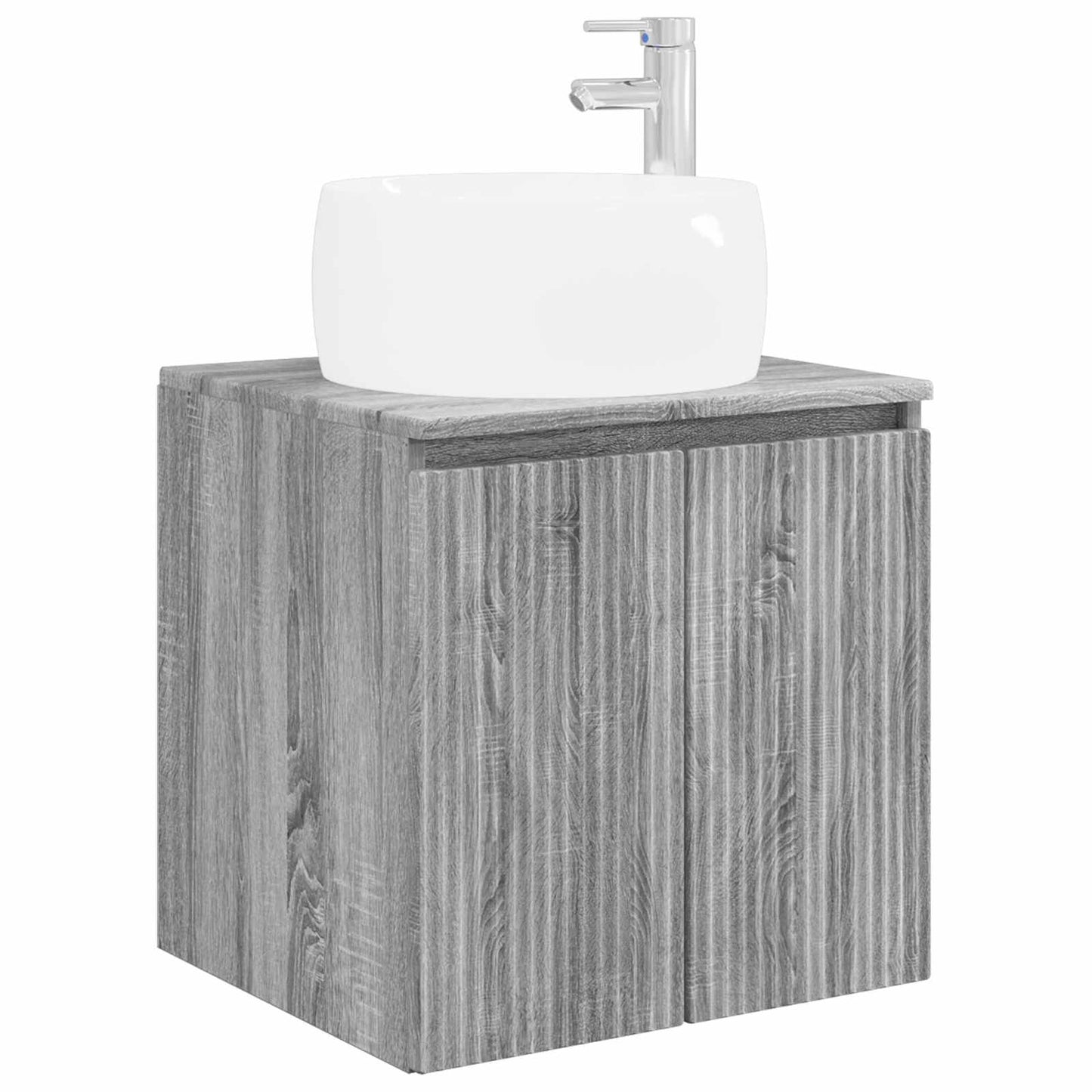 vidaXL Bathroom Cabinet Set 3 pcs Grey Sonoma 49.5 x 44.5 x 66 cm