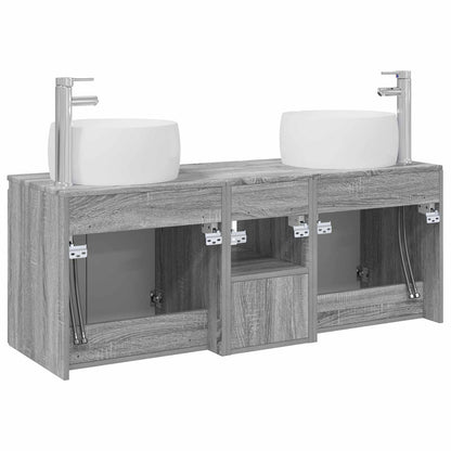 vidaXL Bathroom Cabinet Set 3 pcs Grey Sonoma 49.5 x 44.5 x 66 cm