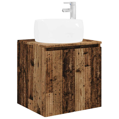vidaXL Bathroom Cabinet Set 3 pcs Old Wood 49.5 x 44.5 x 66 cm
