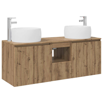 vidaXL Bathroom Cabinet Set 3 pcs Artisan Oak 49.5 x 44.5 x 66 cm