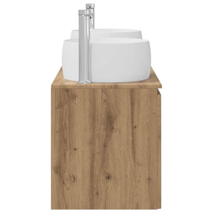 vidaXL Bathroom Cabinet Set 3 pcs Artisan Oak 49.5 x 44.5 x 66 cm