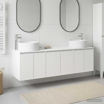 vidaXL Bathroom Cabinet Set 3 pcs White 49.5 x 44.5 x 65.5 cm
