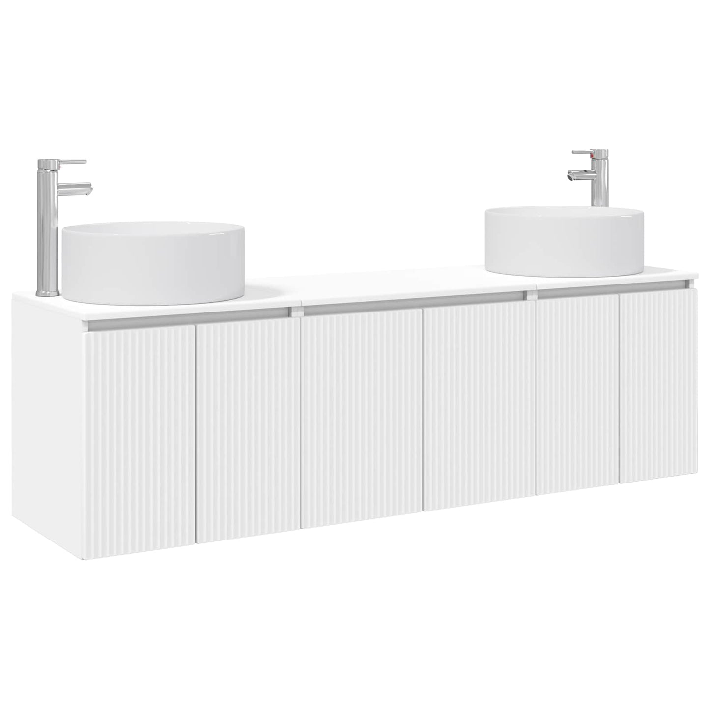 vidaXL Bathroom Cabinet Set 3 pcs White 49.5 x 44.5 x 65.5 cm