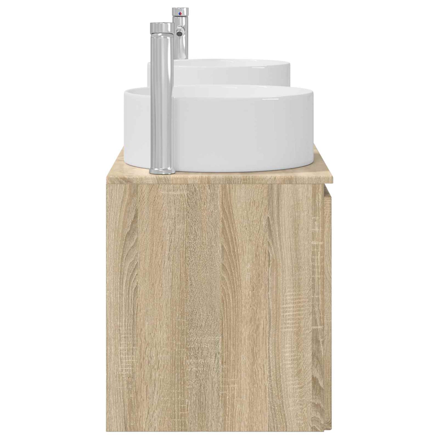 vidaXL Bathroom Cabinet Set 3 pcs Sonoma Oak 49.5 x 44.5 x 65.5 cm