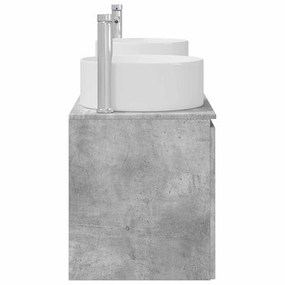 vidaXL Bathroom Cabinet Set 3 pcs Concrete Grey 49.5 x 44.5 x 65.5 cm