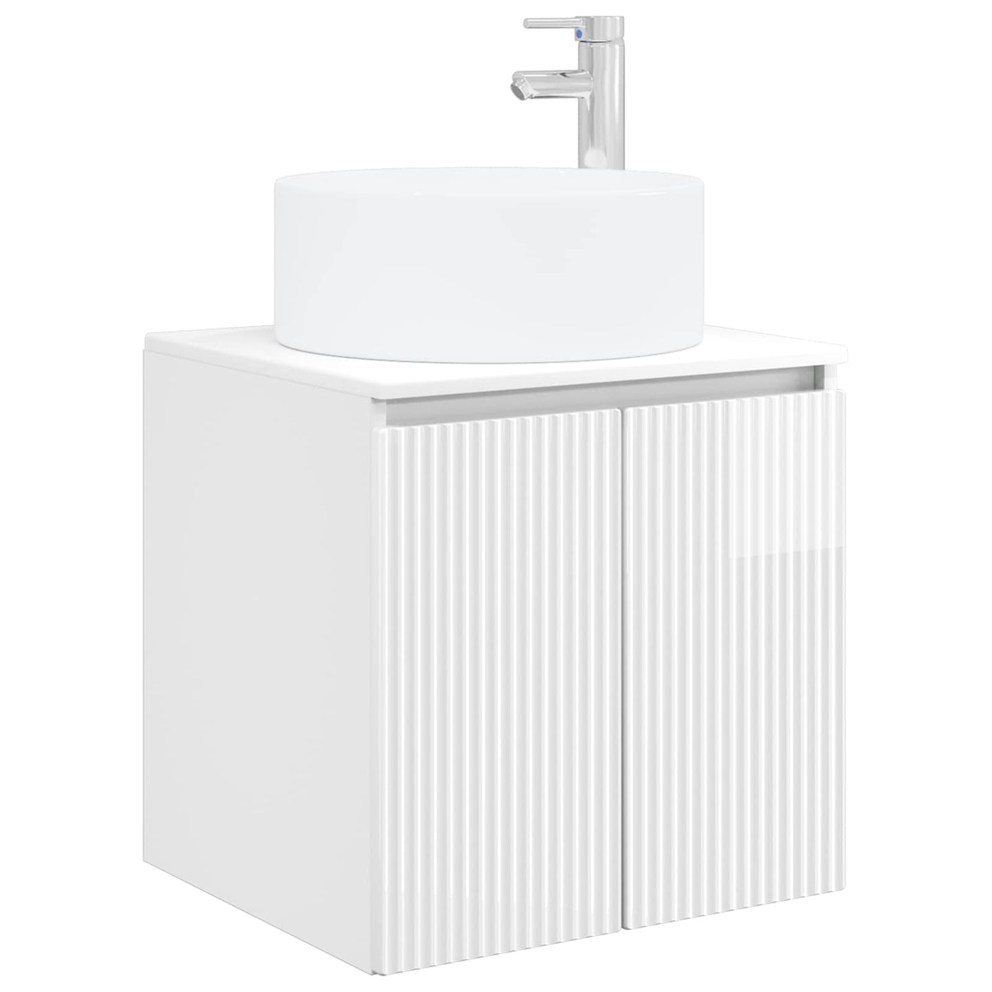 vidaXL Bathroom Cabinet Set 3 pcs High Gloss White