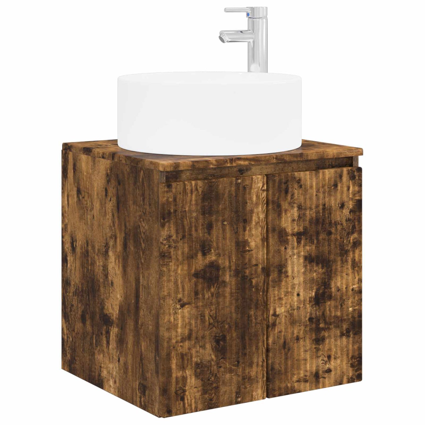 vidaXL Bathroom Cabinet Set 3 pcs Smoked Oak 49.5 x 44.5 x 65.5 cm