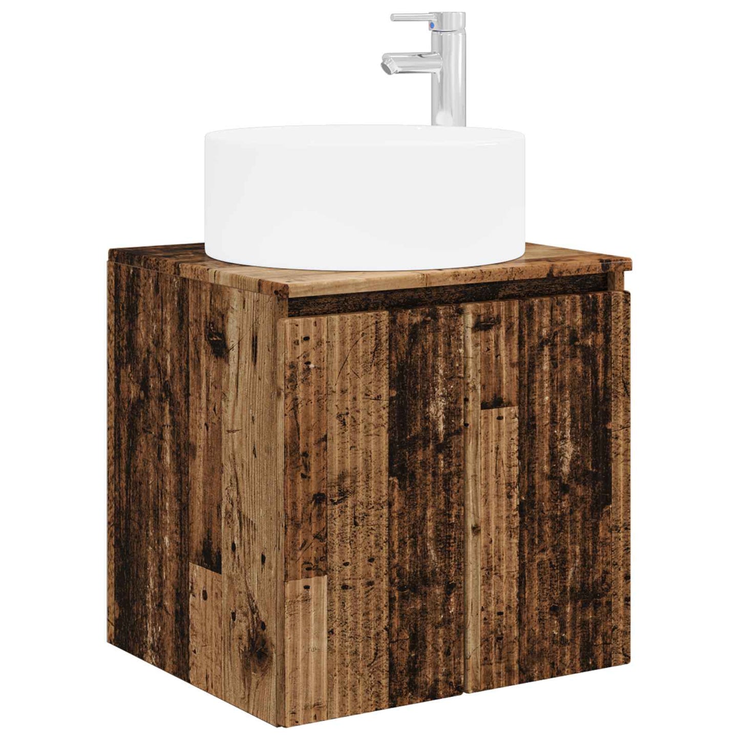 vidaXL Bathroom Cabinet Set 3 pcs Old Wood 49.5 x 44.5 x 65.5 cm