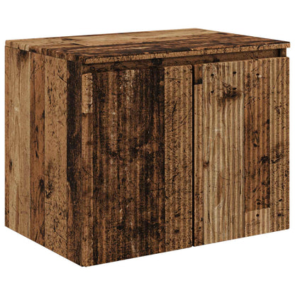 vidaXL Bathroom Cabinet Set 3 pcs Old Wood 49.5 x 44.5 x 65.5 cm