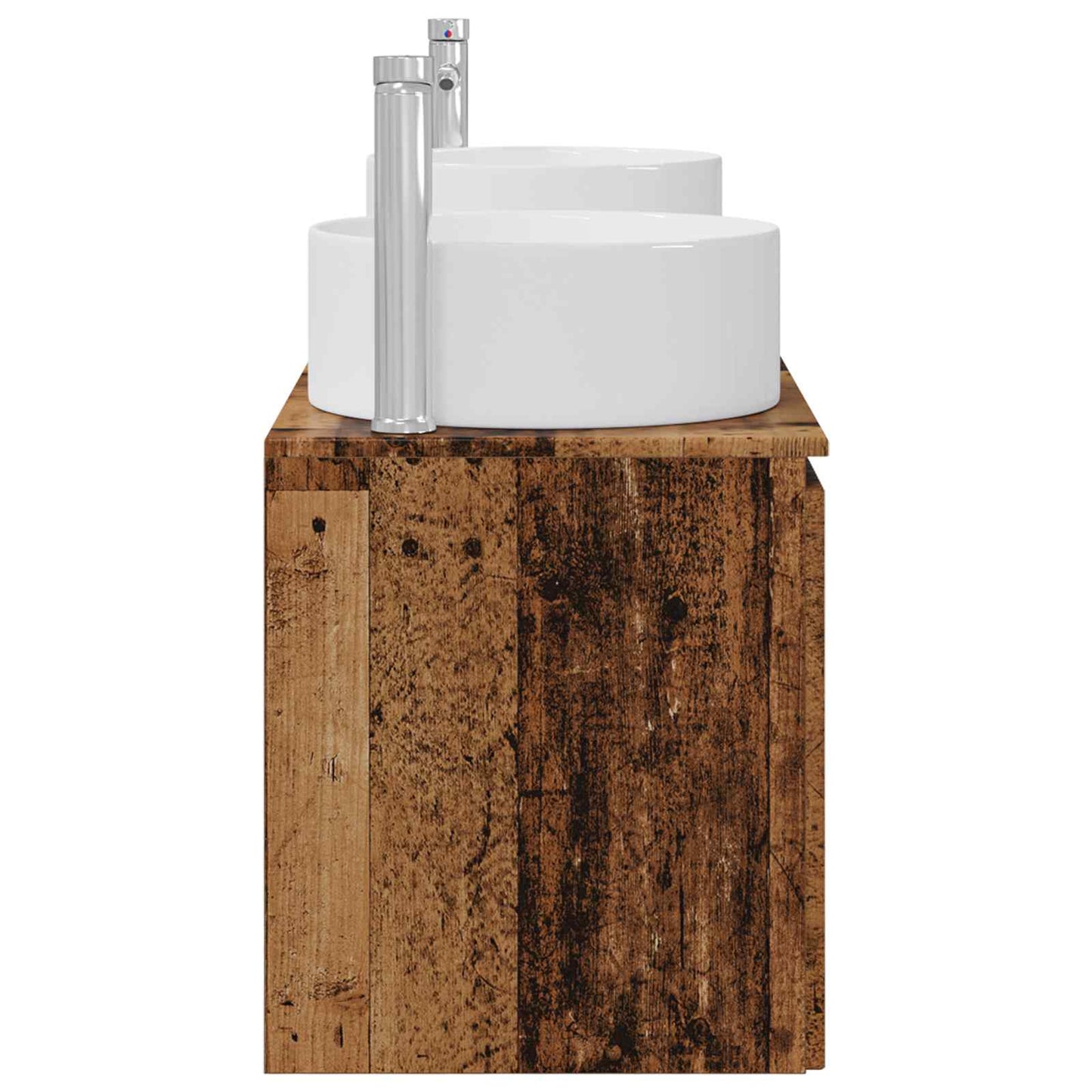 vidaXL Bathroom Cabinet Set 3 pcs Old Wood 49.5 x 44.5 x 65.5 cm