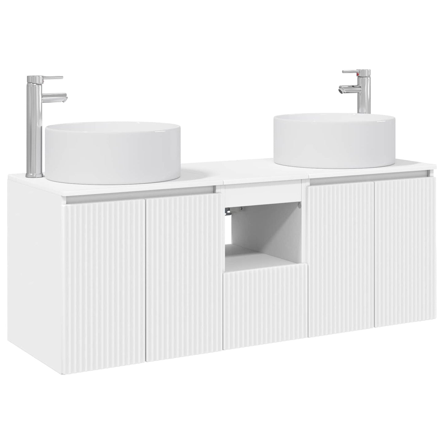 vidaXL Bathroom Cabinet Set 3 pcs White 49.5 x 44.5 x 65.5 cm