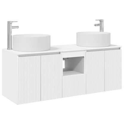 vidaXL Bathroom Cabinet Set 3 pcs White 49.5 x 44.5 x 65.5 cm