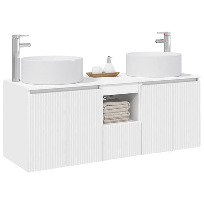 vidaXL Bathroom Cabinet Set 3 pcs White 49.5 x 44.5 x 65.5 cm
