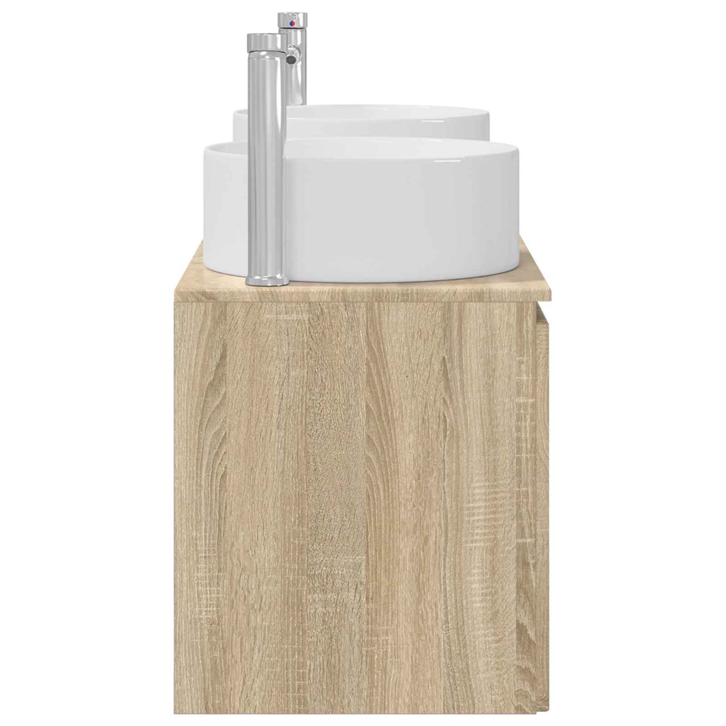 vidaXL Bathroom Cabinet Set 3 pcs Sonoma Oak 49.5 x 44.5 x 65.5 cm
