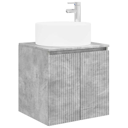 vidaXL Bathroom Cabinet Set 3 pcs Concrete Grey 49.5 x 44.5 x 65.5 cm