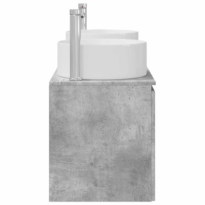 vidaXL Bathroom Cabinet Set 3 pcs Concrete Grey 49.5 x 44.5 x 65.5 cm