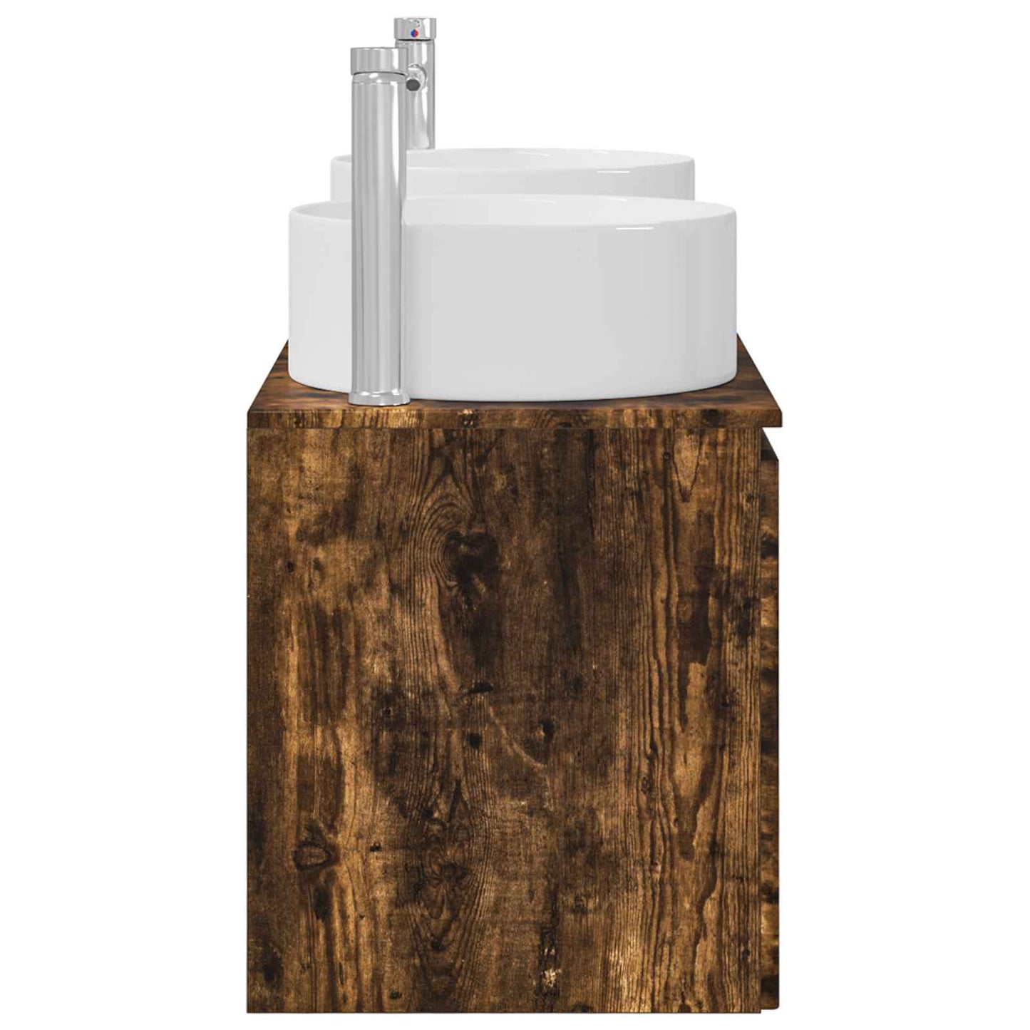 vidaXL Bathroom Cabinet Set 3 pcs Smoked Oak 49.5 x 44.5 x 65.5 cm