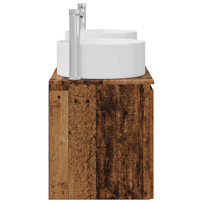 vidaXL Bathroom Cabinet Set 3 pcs Old Wood 49.5 x 44.5 x 65.5 cm