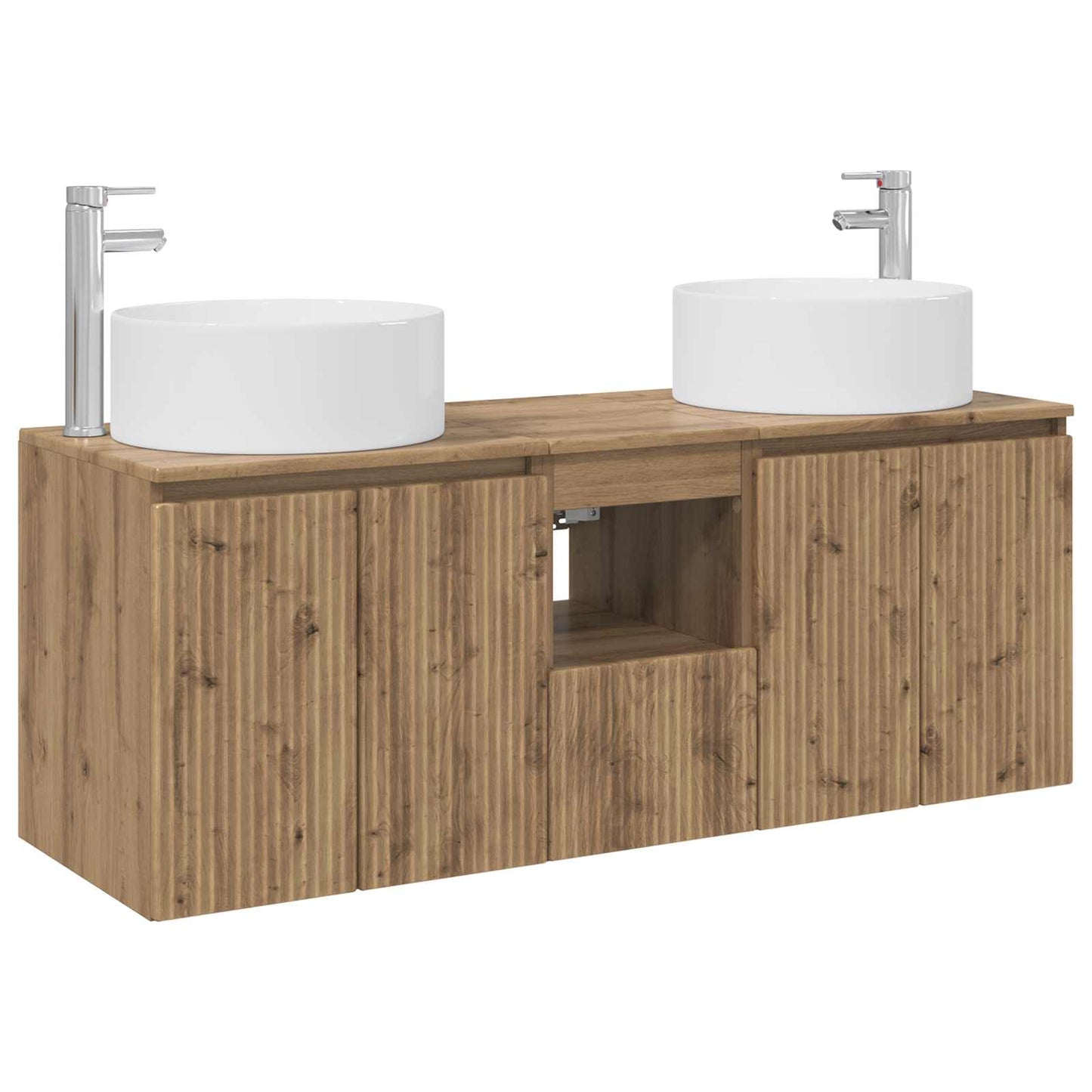 vidaXL Bathroom Cabinet Set 3 pcs Artisan Oak 49.5 x 44.5 x 65.5 cm