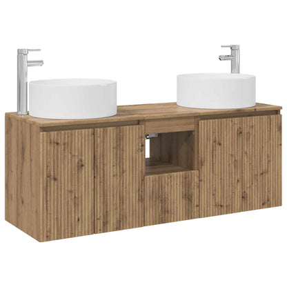 vidaXL Bathroom Cabinet Set 3 pcs Artisan Oak 49.5 x 44.5 x 65.5 cm
