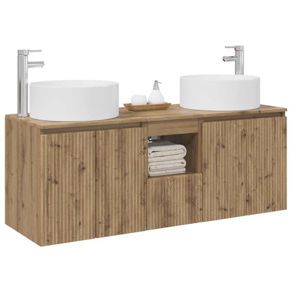 vidaXL Bathroom Cabinet Set 3 pcs Artisan Oak 49.5 x 44.5 x 65.5 cm