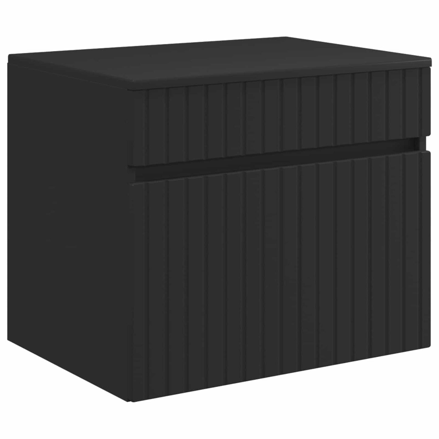 vidaXL Bathroom Cabinet Set 3 pcs Black 49 x 44.5 x 65 cm