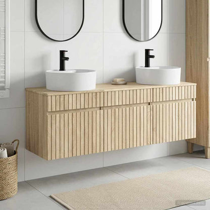 vidaXL Bathroom Cabinet Set 3 pcs Sonoma Oak 49 x 44.5 x 65 cm