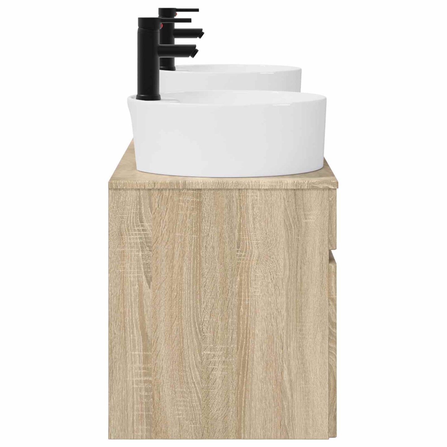 vidaXL Bathroom Cabinet Set 3 pcs Sonoma Oak 49 x 44.5 x 65 cm