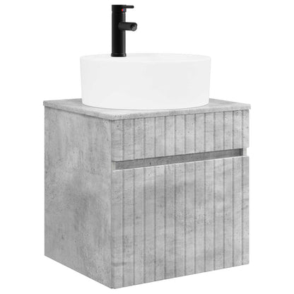 vidaXL Bathroom Cabinet Set 3 pcs Concrete Grey 49 x 44.5 x 65 cm