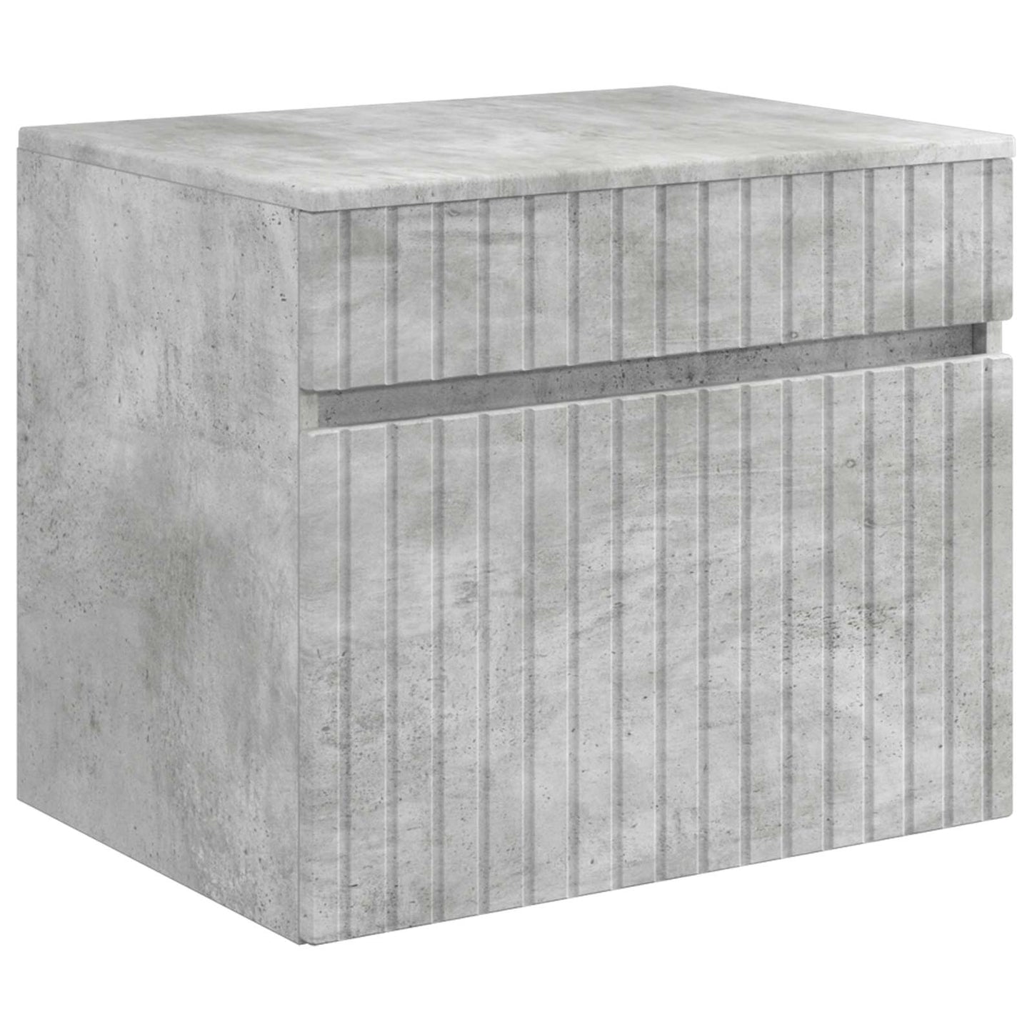 vidaXL Bathroom Cabinet Set 3 pcs Concrete Grey 49 x 44.5 x 65 cm