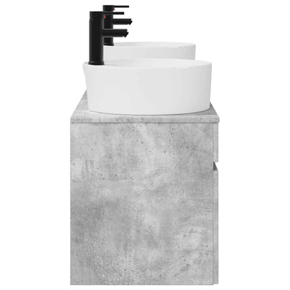 vidaXL Bathroom Cabinet Set 3 pcs Concrete Grey 49 x 44.5 x 65 cm