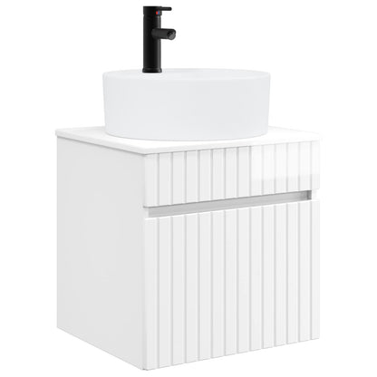 vidaXL Bathroom Cabinet Set 3 pcs High Gloss White 49 x 44.5 x 65 cm