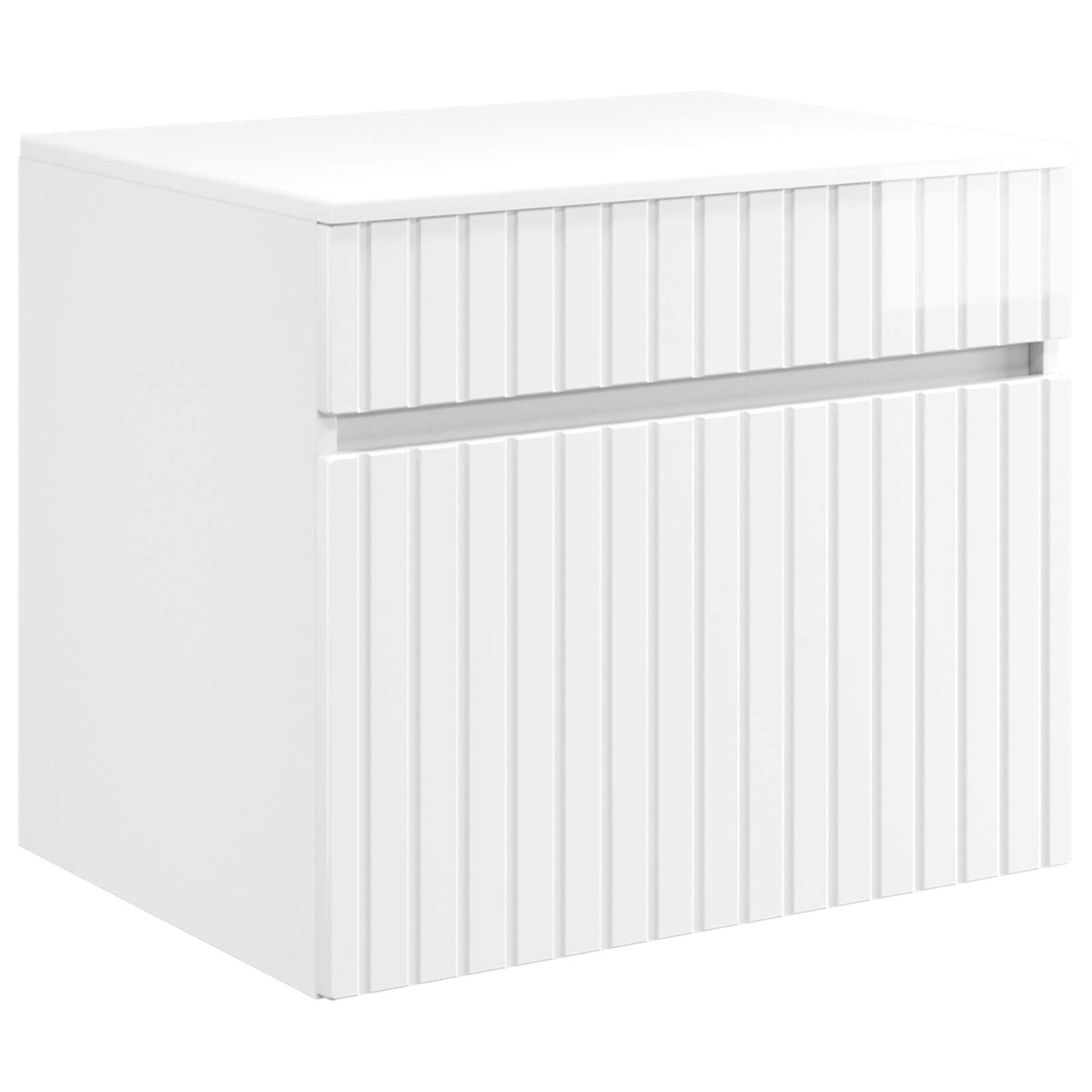 vidaXL Bathroom Cabinet Set 3 pcs High Gloss White 49 x 44.5 x 65 cm