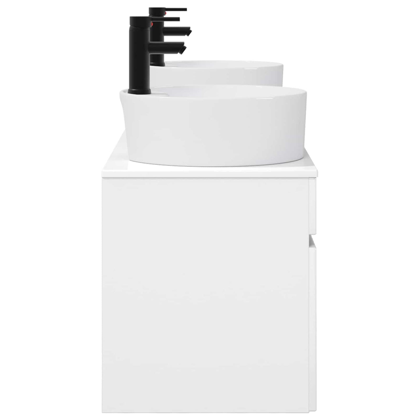 vidaXL Bathroom Cabinet Set 3 pcs High Gloss White 49 x 44.5 x 65 cm