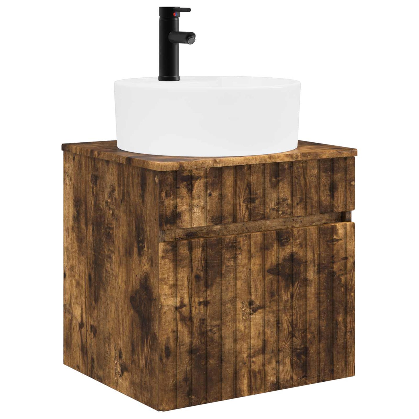 vidaXL Bathroom Cabinet Set 3 pcs Smoked Oak 49 x 44.5 x 65 cm