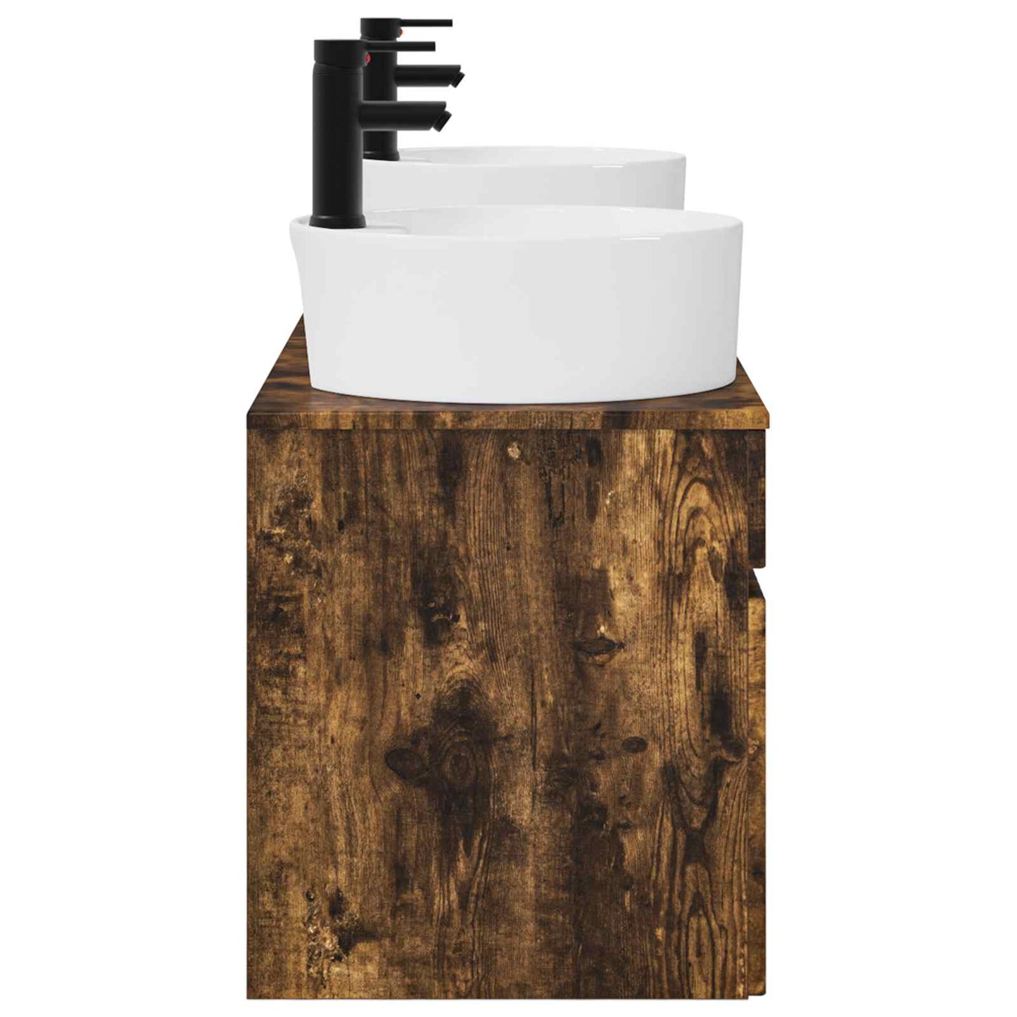 vidaXL Bathroom Cabinet Set 3 pcs Smoked Oak 49 x 44.5 x 65 cm
