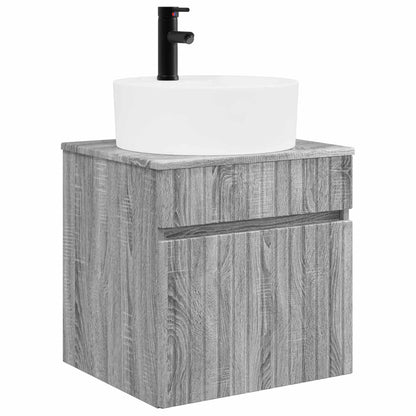 vidaXL Bathroom Cabinet Set 3 pcs Grey Sonoma 49 x 44.5 x 65 cm
