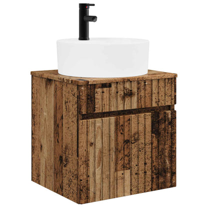 vidaXL Bathroom Cabinet Set 3 pcs Old Wood 49 x 44.5 x 65 cm