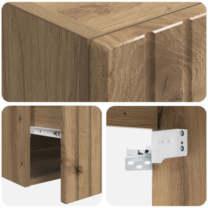 vidaXL Bathroom Cabinet Set 3 pcs Artisan Oak 49 x 44.5 x 65 cm